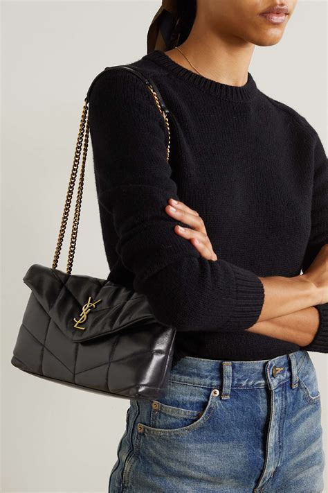 saint laurent puffer shoulder bag.